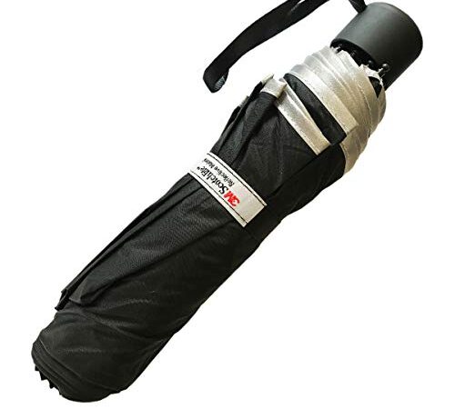 Salzmann 3M Parapluie Pliable - Parapluie Compact et réfléchissant avec Protection UV - Fabriqué avec Scotchlite 3M