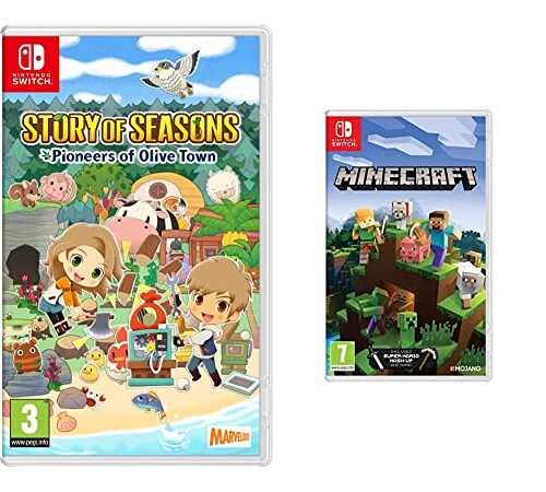 Story of Seasons Pioneers of Olive Town (Nintendo Switch) & Minecraft switch standard