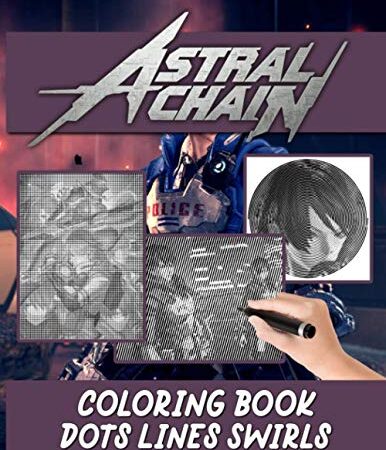 Astral Chain Dots Lines Swirls Coloring Book: Beautiful Simple Designs Activity Swirls-Dots-Diagonal Books For Adult And Kid