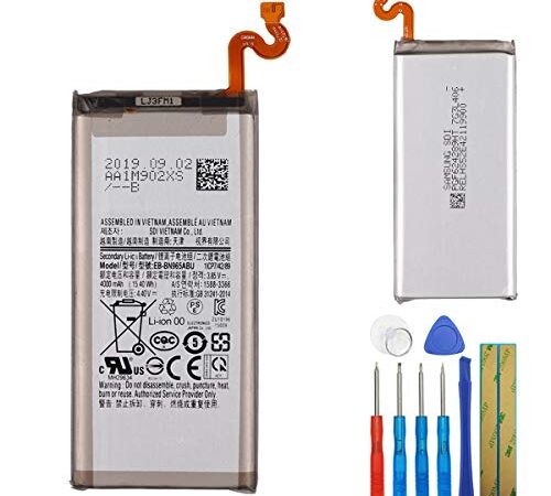 E-yiiviil EB-BN965ABU Batterie de Rechange Compatible avec Samsung Galaxy Note 9 SM-N9600 N9600 4000 mAh avec Outils