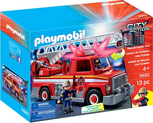 PLAYMOBIL 5682 City Action Camion de Pompiers 13 pc