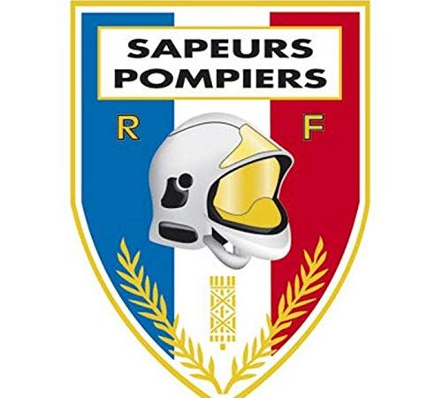 DCA France - Autocollant Sapeurs Pompiers Triangulaire - PAYS - France