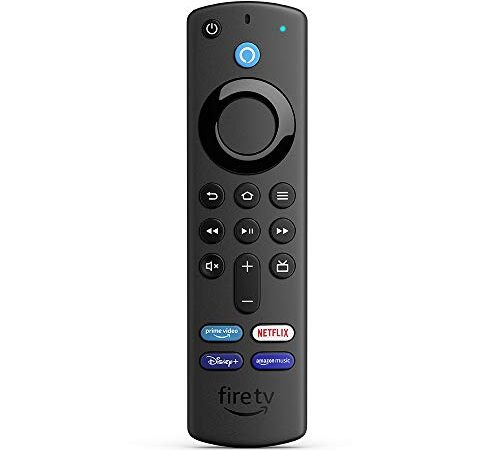Télécommande vocale Alexa (3e génération) pour Fire TV, avec boutons de contrôle de la TV, Appareil Fire TV compatible requis, Modèle 2021