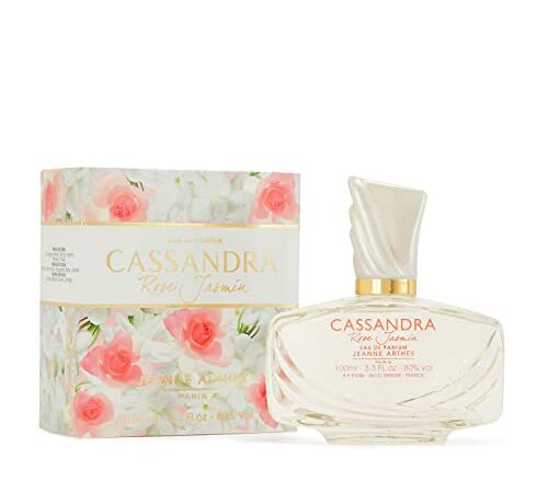 JEANNE ARTHES - Parfum Femme Cassandra Rose Jasmin - Eau de Parfum - Flacon Vaporisateur 100 ml - Fabriqué en France À Grasse