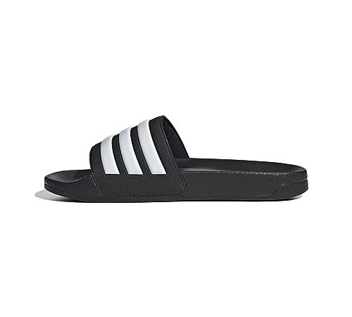 adidas Mixte Adilette Shower 3-Stripes Claquettes, Noir, 39 EU