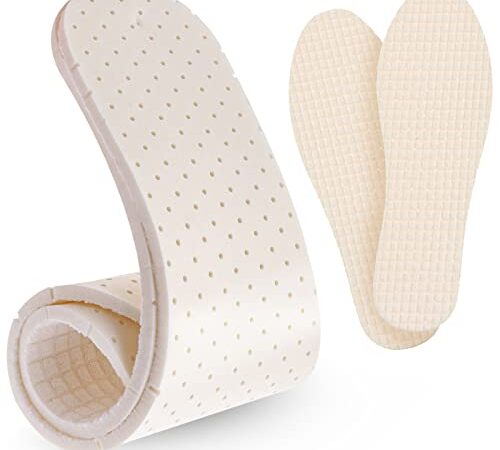 WLLHYF Semelles intérieures en mousse à mémoire de forme Super douces Absorption des chocs Résistance à la compression Inserts fins pour chaussures pour hommes et femmes Soulage la douleur (25 cm)